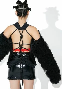 DAMAGE Shibari 2 Way Cut-Out Sweater Tops