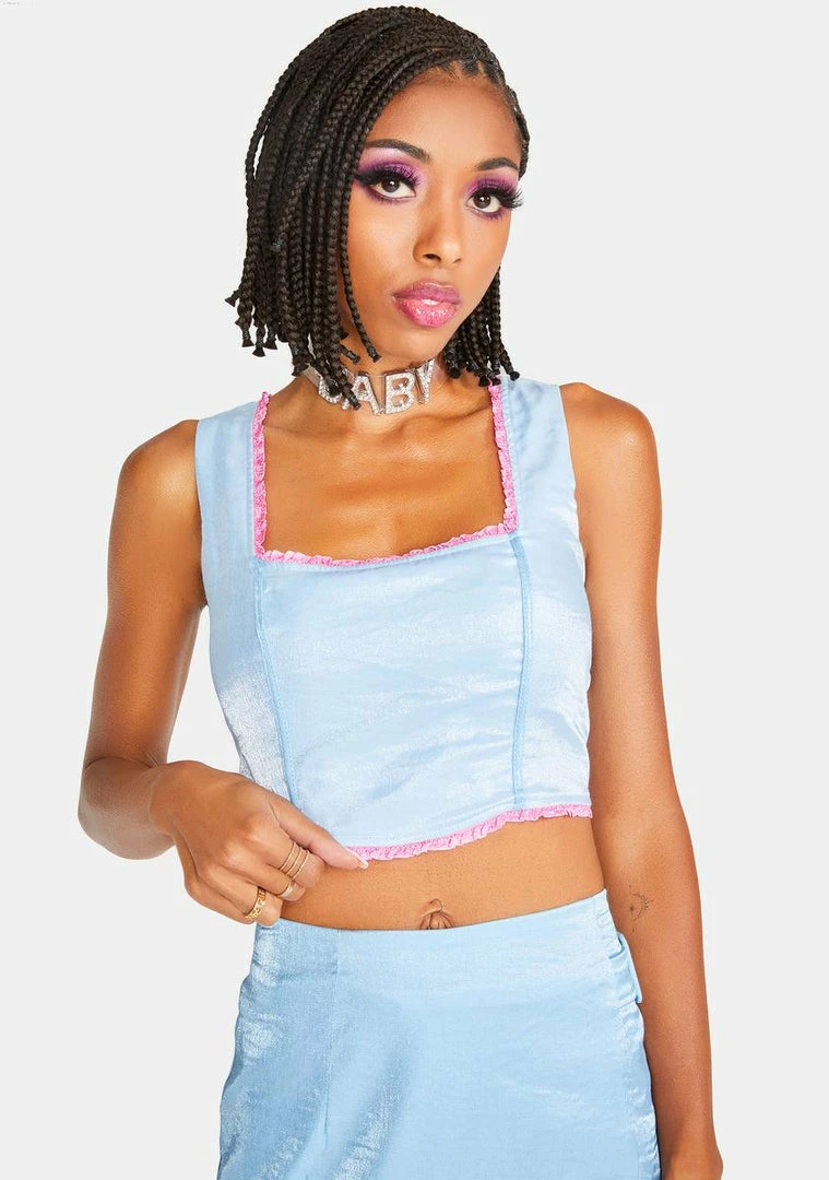 Deals ๐ Elsie & Fred Baby Blue Billie Crop Tank Top ๐ 3 Elsie & Fred Baby Blue Billie Crop Tank Top