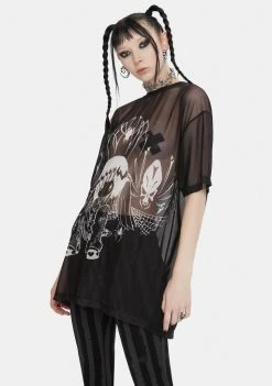 Outlet ๐งจ DAMAGE X Yenta Yen Mesh Graphic Tee โจ 7 DAMAGE X Yenta Yen Mesh Graphic Tee