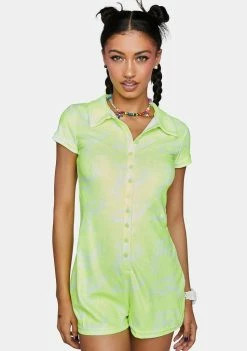 Elsie & Fred Flipper Dolphin Print Toweling Playsuit