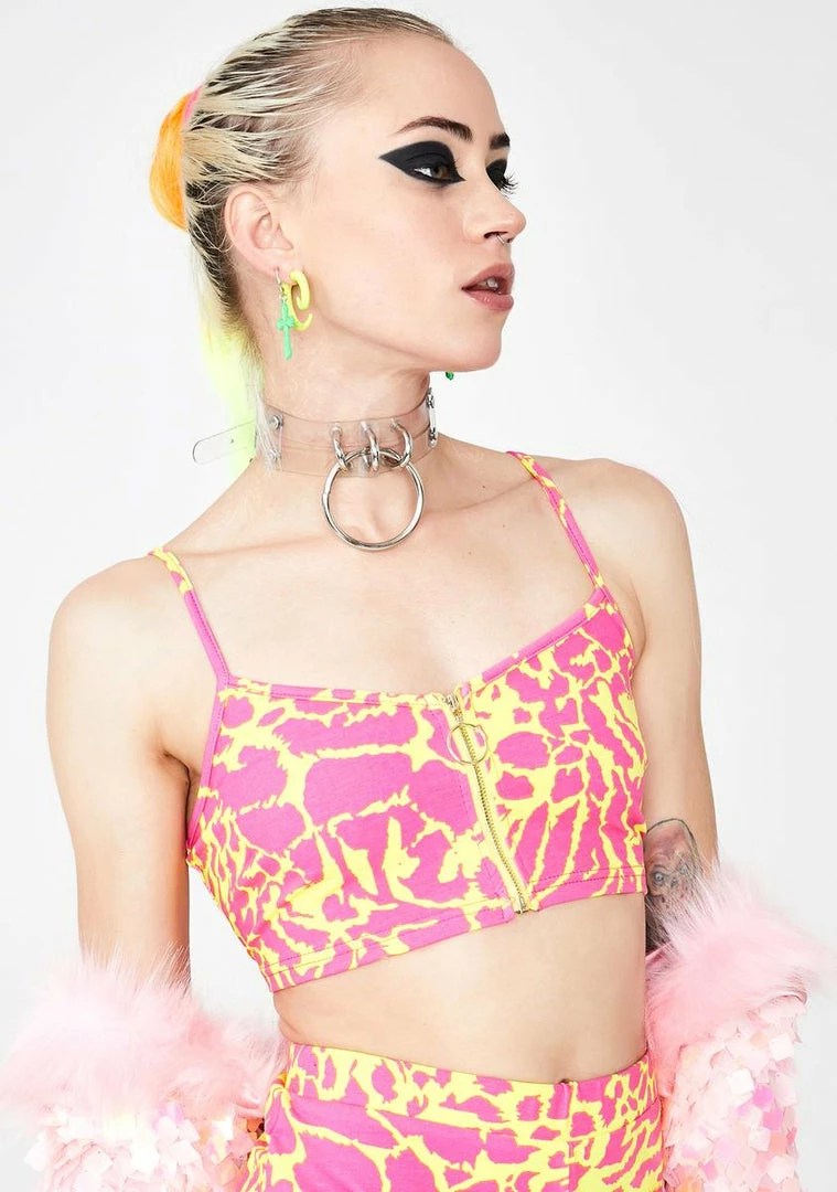 Outlet π Elsie & Fred Tops Superfly Leopard Crop Top π 4 Elsie & Fred Tops Superfly Leopard Crop Top