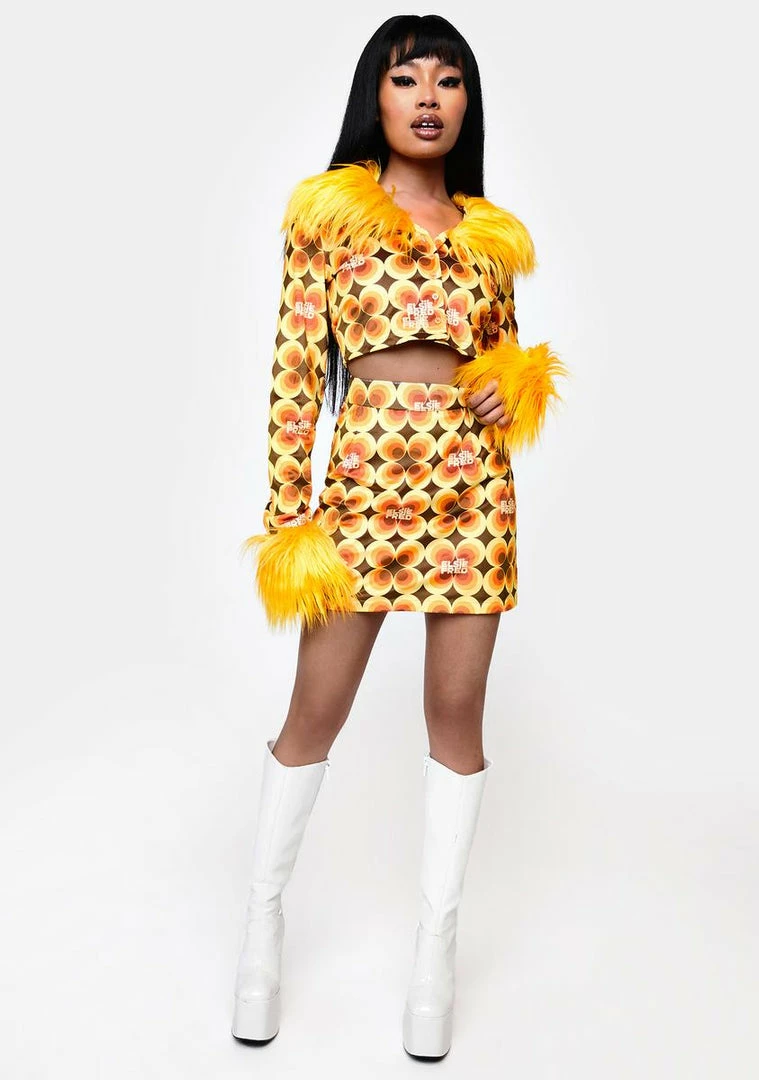 Coupon ๐ Elsie & Fred Outerwear Fran Fur Collar Velour Crop Jacket โ๏ธ 5 Elsie & Fred Outerwear Fran Fur Collar Velour Crop Jacket