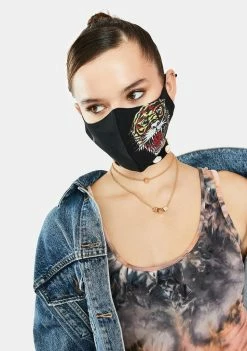 Ed Hardy Tiger Head Face Mask