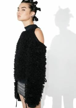 DAMAGE Shibari 2 Way Cut-Out Sweater Tops