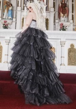 Budget ❤️ Unholy Plus Dramatic Flair Tulle Maxi 👗 Dress 🤩 10 Unholy Plus Dramatic Flair Tulle Maxi Dress