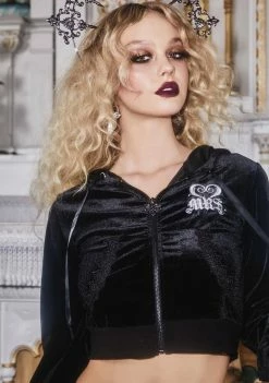 Unholy Wedding Unplanner Velour Hoodie