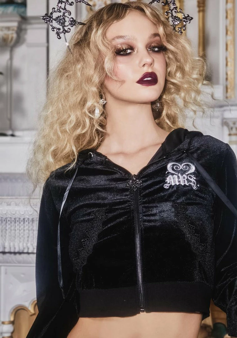 Coupon ✨ Unholy Wedding Unplanner Velour Hoodie ⌛ 3 Unholy Wedding Unplanner Velour Hoodie