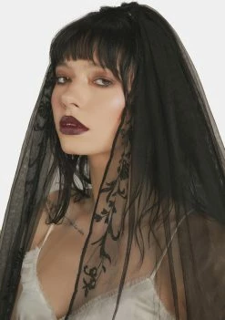 Unholy Headpieces Give Me Away Lace Veil