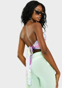 Best Sale 🔥 Elsie & Fred Elevate Satin Tie Back Chain Halter Top ⌛ 9 Elsie & Fred Elevate Satin Tie Back Chain Halter Top