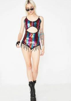 Cheapest 🤩 Elsie & Fred Poison Paradise Sequin Playsuit Jumpsuits & Rompers 🥰 11 Elsie & Fred Poison Paradise Sequin Playsuit Jumpsuits & Rompers