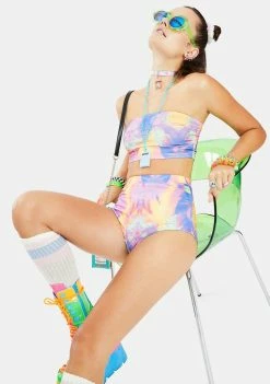 Elsie & Fred Ronnie Tie Dye Bandeau Top Tops