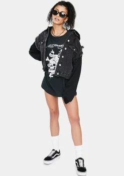 Buy ๐ Ed Hardy Tops Faded Black Graphic Tee ๐ 8 Ed Hardy Tops Faded Black Graphic Tee