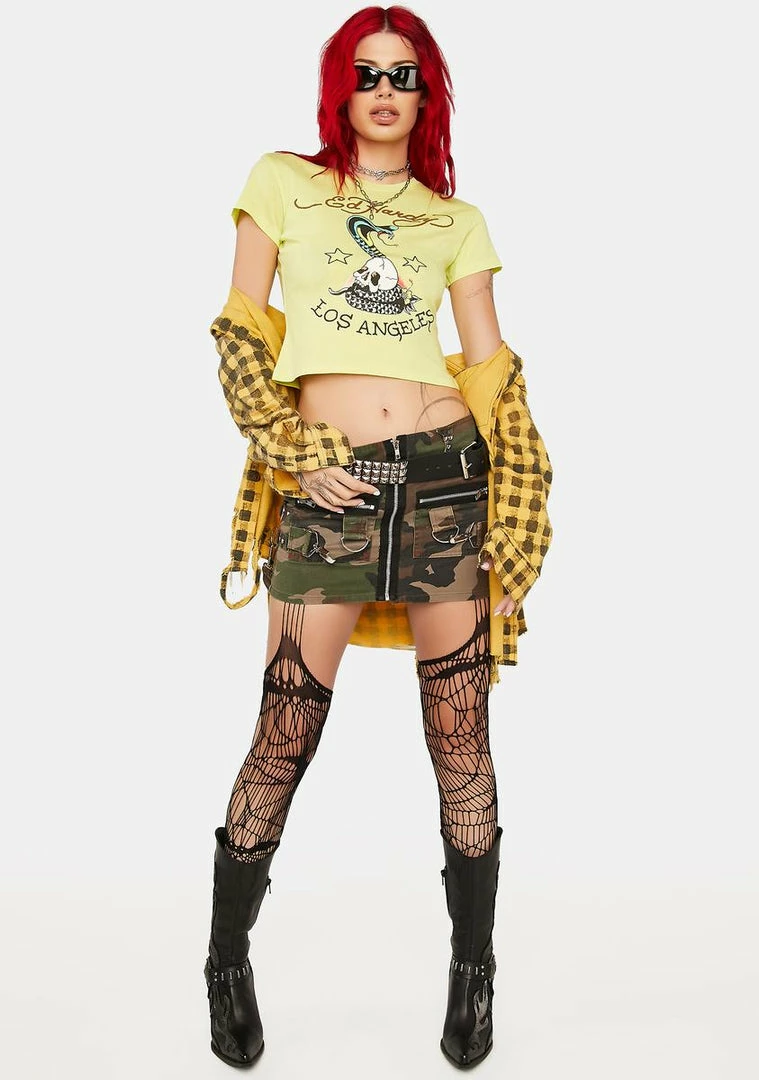 Promo ⭐ Ed Hardy Tops Cobra Graphic Tee ✔️ 5 Ed Hardy Tops Cobra Graphic Tee