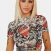Top 10 🥰 Ed Hardy LKS Skull Crew Power Mesh Top ✨ 2 Ed Hardy LKS Skull Crew Power Mesh Top