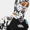 Outlet ๐ DAMAGE White Abstract Ski Mask Face Masks ๐ฅ 2 DAMAGE White Abstract Ski Mask Face Masks
