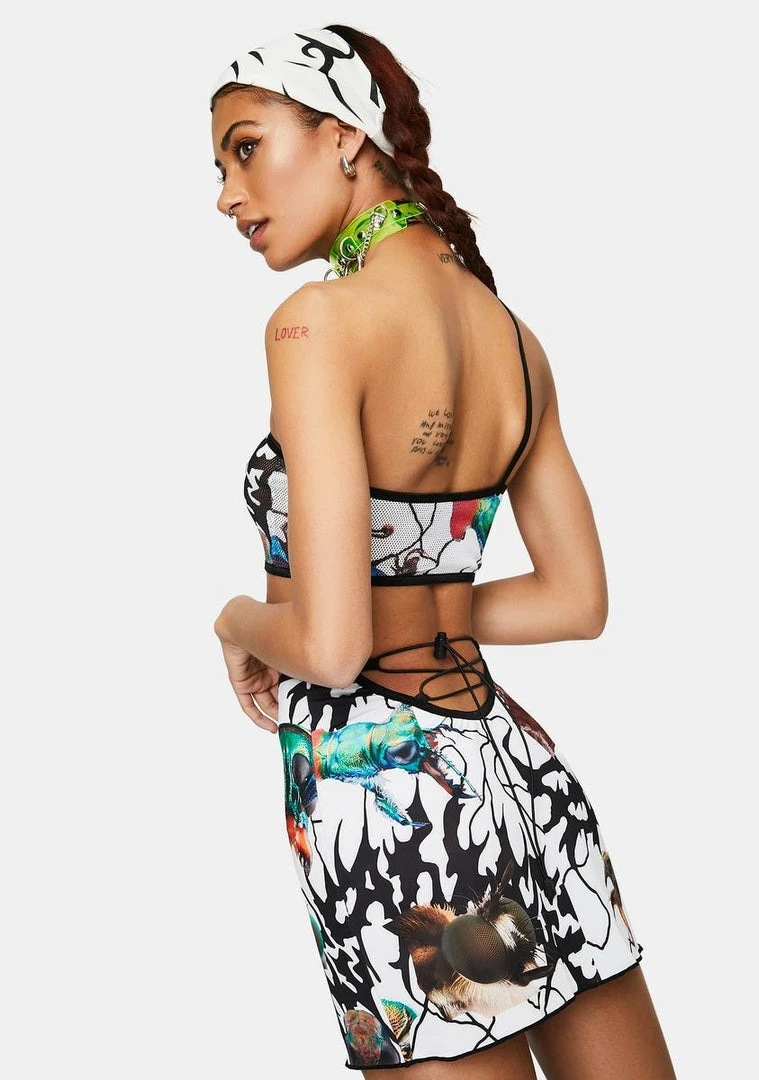 Flash Sale ๐ DAMAGE Bottoms Lace Up Back Mini ๐ Skirt ๐ 5 DAMAGE Bottoms Lace Up Back Mini Skirt