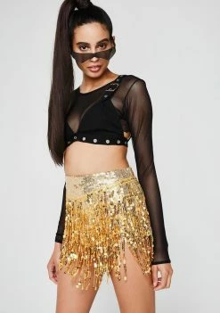 Budget βοΈ Elsie & Fred Gold La Bamba Hot Pants Bottoms π 9 Elsie & Fred Gold La Bamba Hot Pants Bottoms