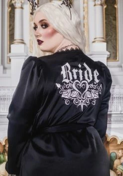 Unholy Plus Awaited Arrival Satin Robe