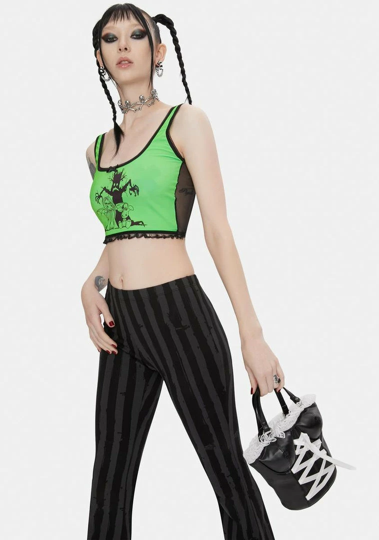 Hot Sale โ DAMAGE X Yenta Yen Green Crop Top ๐งจ 4 DAMAGE X Yenta Yen Green Crop Top