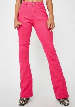 Elsie & Fred Bottoms Marissa Hot Pink Bootcut Jeans