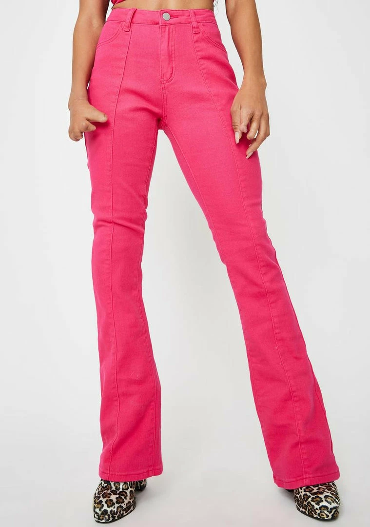 New π Elsie & Fred Bottoms Marissa Hot Pink Bootcut π Jeans β 3 Elsie & Fred Bottoms Marissa Hot Pink Bootcut Jeans