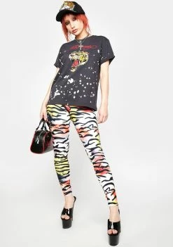 Wholesale π Ed Hardy Tiger Head Bleached Graphic Tee Graphic T-Shirt π 8 Ed Hardy Tiger Head Bleached Graphic Tee Graphic T-Shirt