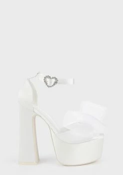 Unholy Blanc Moonlight Moment Platform Heels Platforms