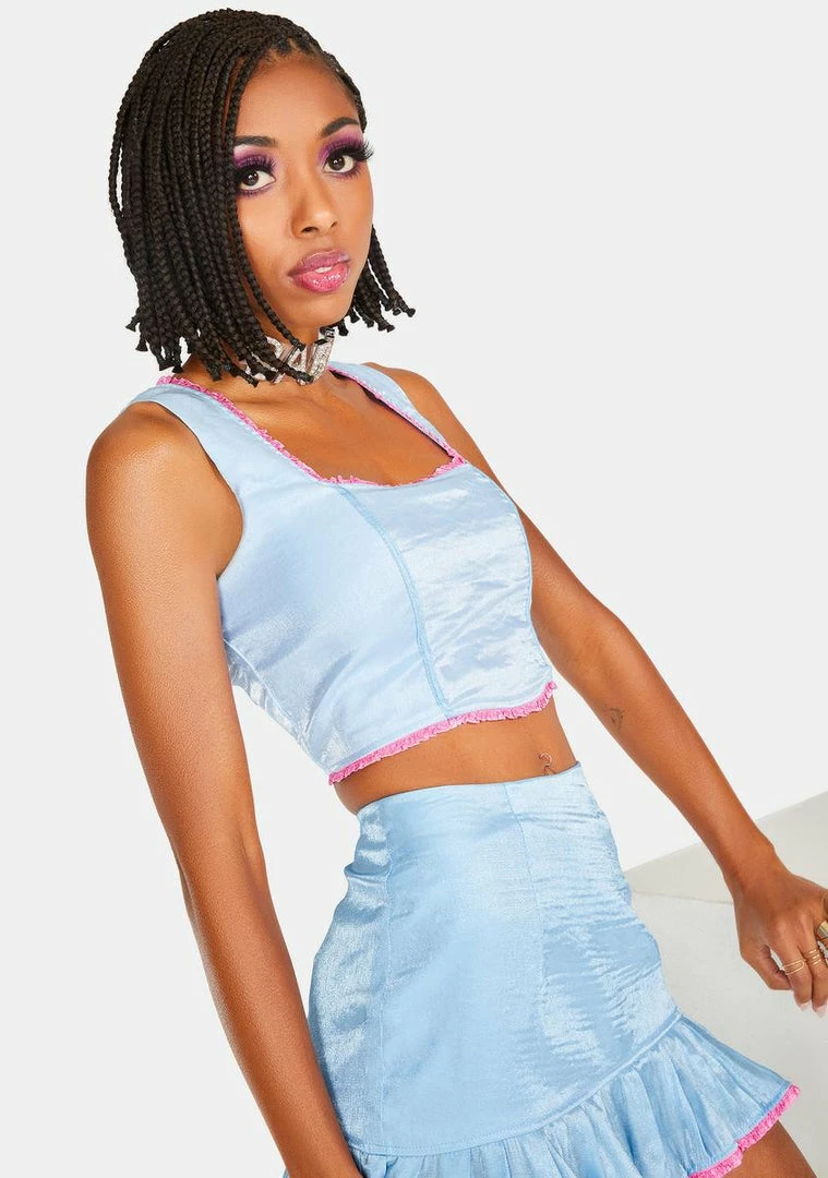 Deals ๐ Elsie & Fred Baby Blue Billie Crop Tank Top ๐ 4 Elsie & Fred Baby Blue Billie Crop Tank Top