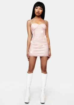 Elsie & Fred Dresses Thirsty Glitter Cami Mini Dress