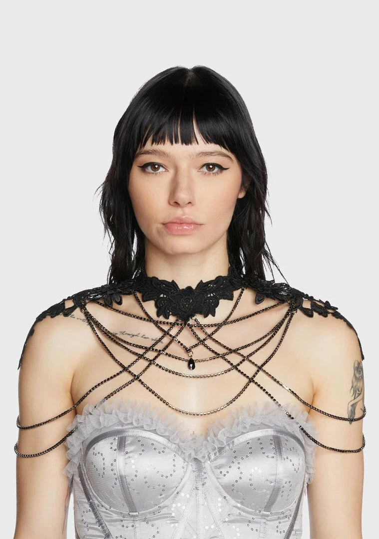Hot Sale ๐ฅฐ Unholy Grandiose Couture Rhinestone Body Chain Jewelry ๐ 2 Unholy Grandiose Couture Rhinestone Body Chain Jewelry