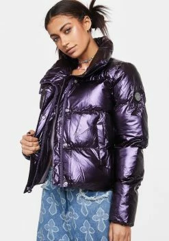 Noize Outerwear Violet Coco Puffer Jacket
