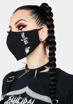 Ed Hardy Skull And Dagger Face Mask