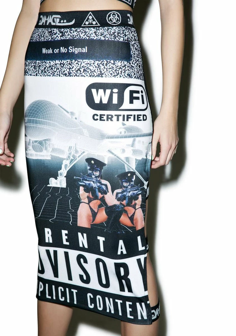 Buy ๐ DAMAGE DronePorn No Signal ๐ Skirt โ 4 DAMAGE DronePorn No Signal Skirt