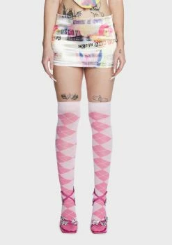 Elsie & Fred Renaissance Cherub Satin Pelmet Mini Skirt