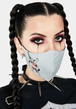 Ed Hardy Heart And Dagger Face Mask Face Masks
