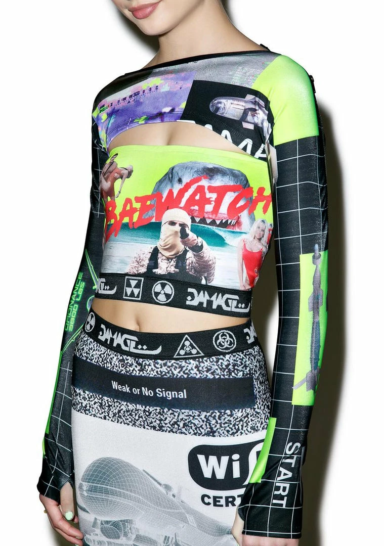 New ๐ DAMAGE Tops DronePorn 2 Way Crop Top ๐ฅ 3 DAMAGE Tops DronePorn 2 Way Crop Top