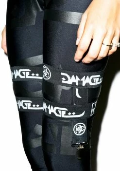 Coupon ⭐ DAMAGE Logo Garter Set 🧦 Socks & Tights 🔥 6 DAMAGE Logo Garter Set Socks & Tights