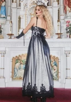 Promo โ๏ธ Unholy Dark As Night Tulle Maxi ๐ Dress โ 10 Unholy Dark As Night Tulle Maxi Dress