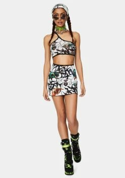 Hot Sale โญ DAMAGE Tops Mesh One Shoulder Crop Top ๐คฉ 8 DAMAGE Tops Mesh One Shoulder Crop Top