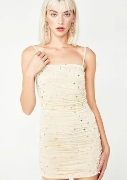 Elsie & Fred Carrie Ripple Nude Dress