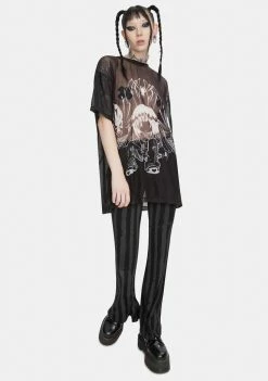 Outlet ๐งจ DAMAGE X Yenta Yen Mesh Graphic Tee โจ 8 DAMAGE X Yenta Yen Mesh Graphic Tee