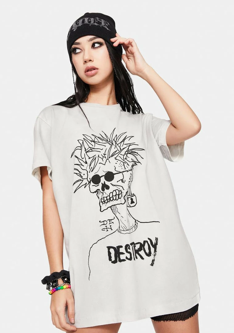 Buy 😉 Ed Hardy Punk Skull Graphic Tee 👏 3 Ed Hardy Punk Skull Graphic Tee