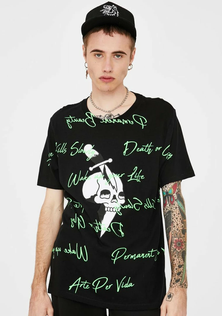 Cheapest βοΈ Ed Hardy Skull Dagger Graphic Tee π 3 Ed Hardy Skull Dagger Graphic Tee